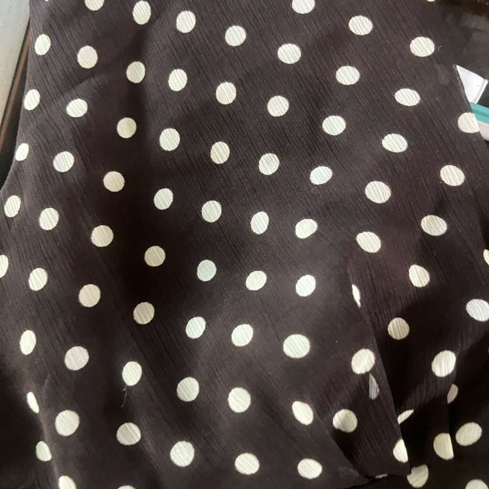Rena Rowan Chocolate Polka Dot Midi Dress - Picture 3 of 4